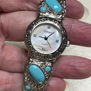 Silver and Turquoise Women's Watch